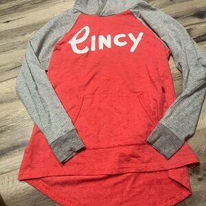 HOMAGE Red and Gray Hoodie- so good !